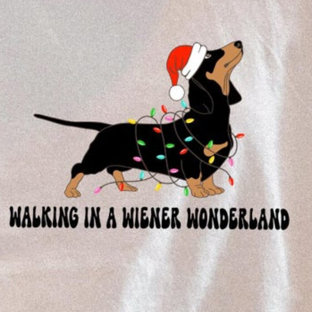 Funny Dog Mom Holiday Tee, Christmas Dachshund Lovers T-shirt - Picture 2 of 4